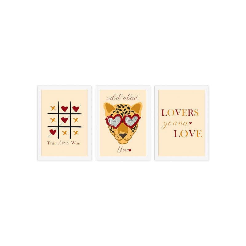 Buy Love Is Love Wall Art - Set Of Three Wall Art & Paintings from Vaaree