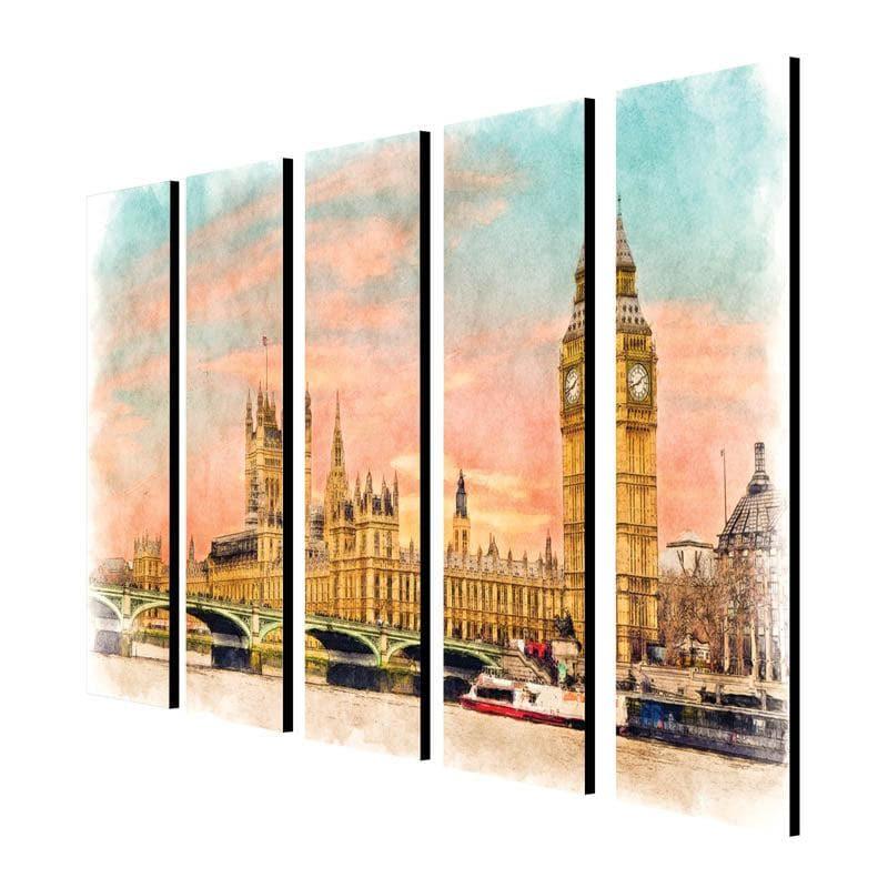 Buy Lovely London Wall Art - Set Of Five Wall Art & Paintings from Vaaree