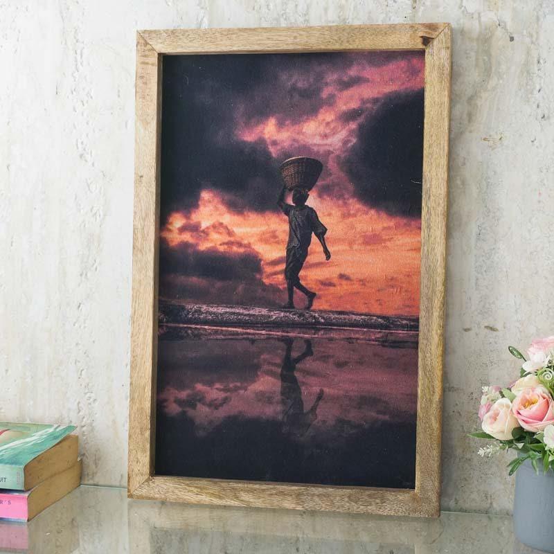 Wall Art & Paintings - Man on the Beach Canvas Painting