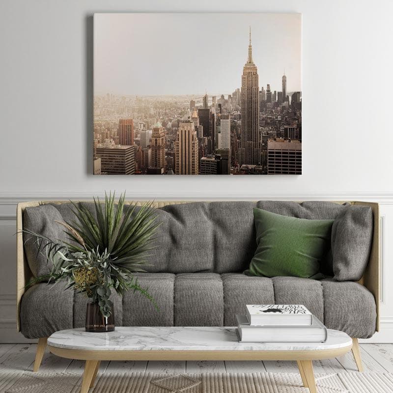 Wall Art & Paintings - Manhattan Horizon Wall Painting - Gallery Wrap