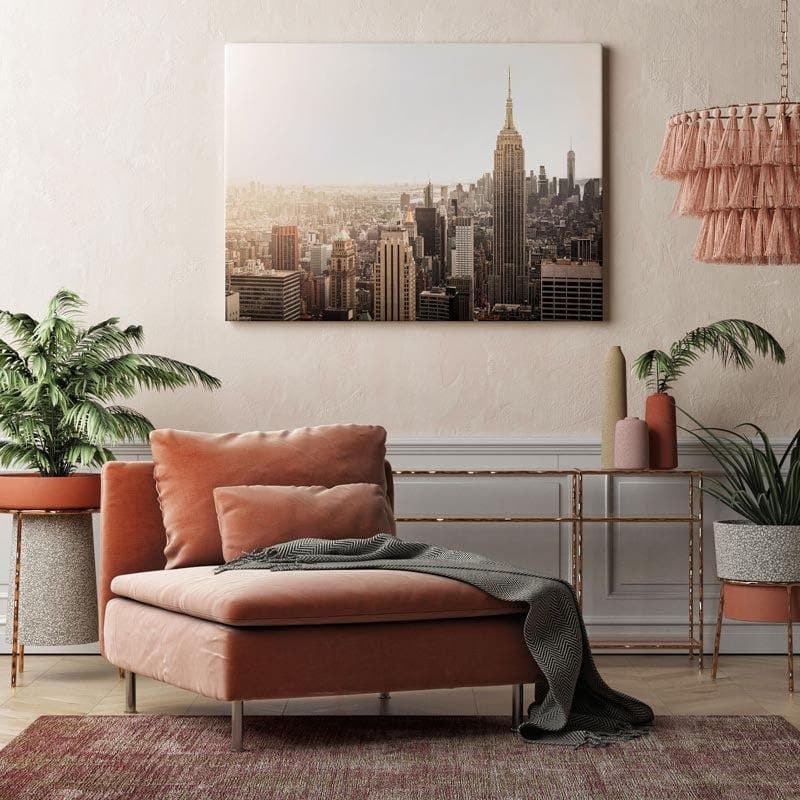 Wall Art & Paintings - Manhattan Horizon Wall Painting - Gallery Wrap