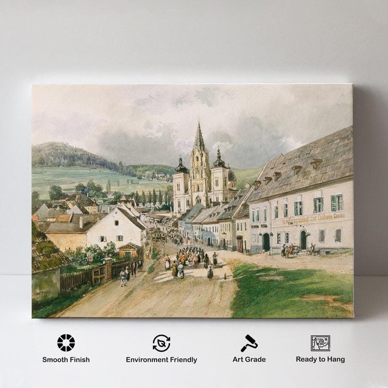 Buy Mariazell Painting - Thomas Ender - Gallery Wrap Wall Art & Paintings from Vaaree