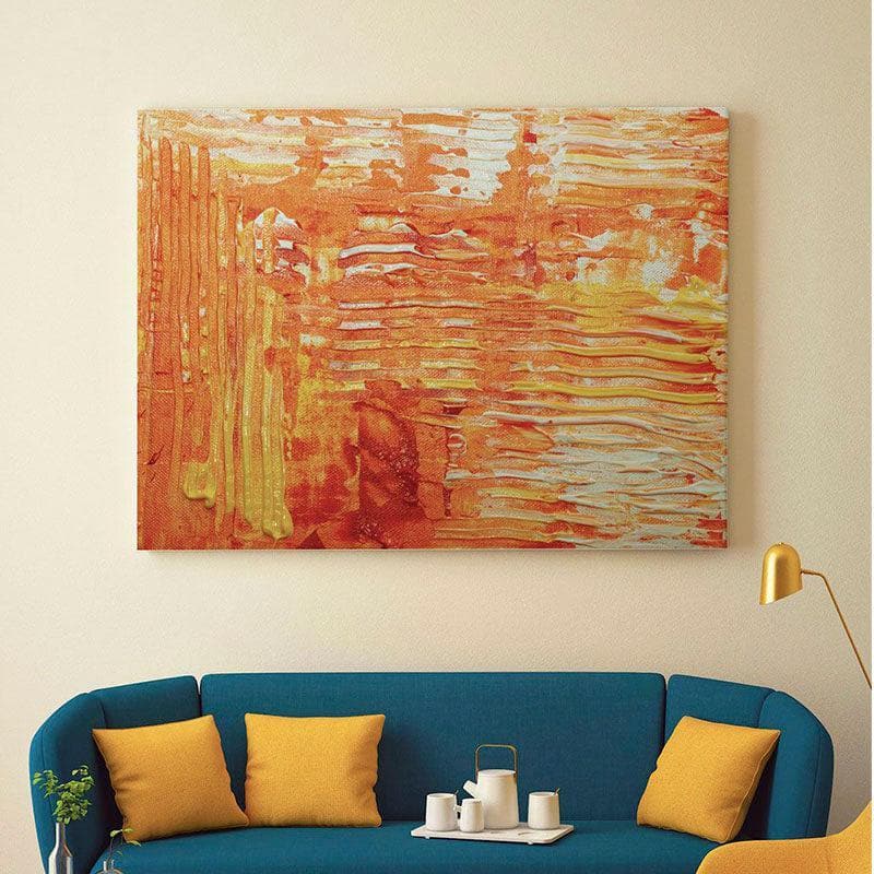 Wall Art & Paintings - Marigold Abstract Painting - Gallery Wrap