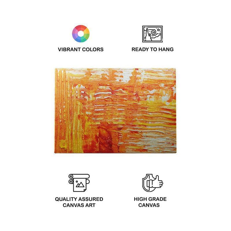 Buy Marigold Abstract Painting - Gallery Wrap Wall Art & Paintings from Vaaree