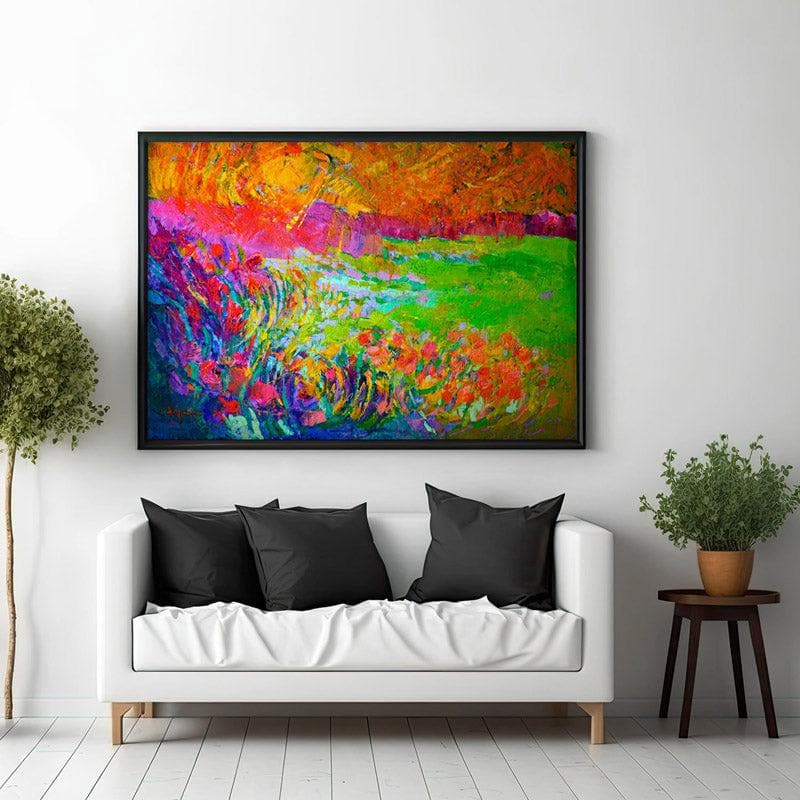 Wall Art & Paintings - Meadow Lands Wall Painting - Black Frame