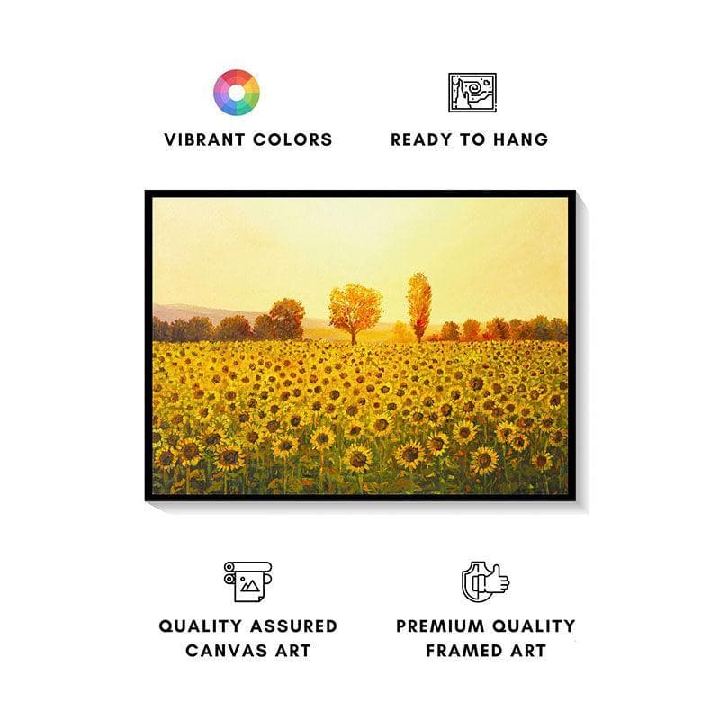 Buy Memories Of The Summer Wall Painting - Black Frame Wall Art & Paintings from Vaaree