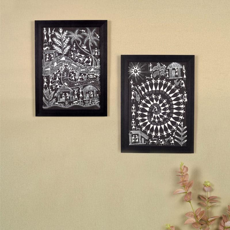 Wall Art & Paintings - Mila Warli Wall Art - Set Of Two