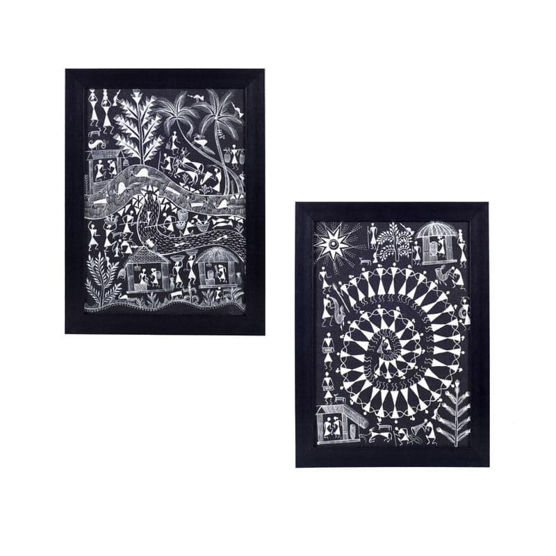 Wall Art & Paintings - Mila Warli Wall Art - Set Of Two