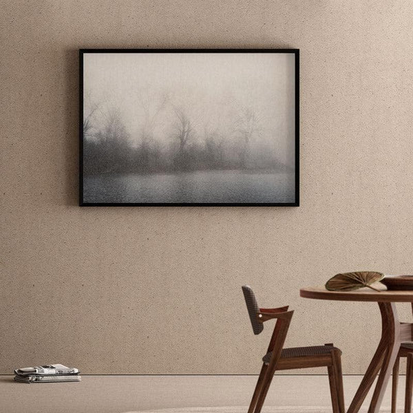 Wall Art & Paintings - Misty Mood Landscape Wall Painting - Black Frame