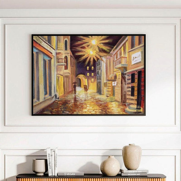 Wall Art & Paintings - Modern Street Abstract Painting - Black Frame