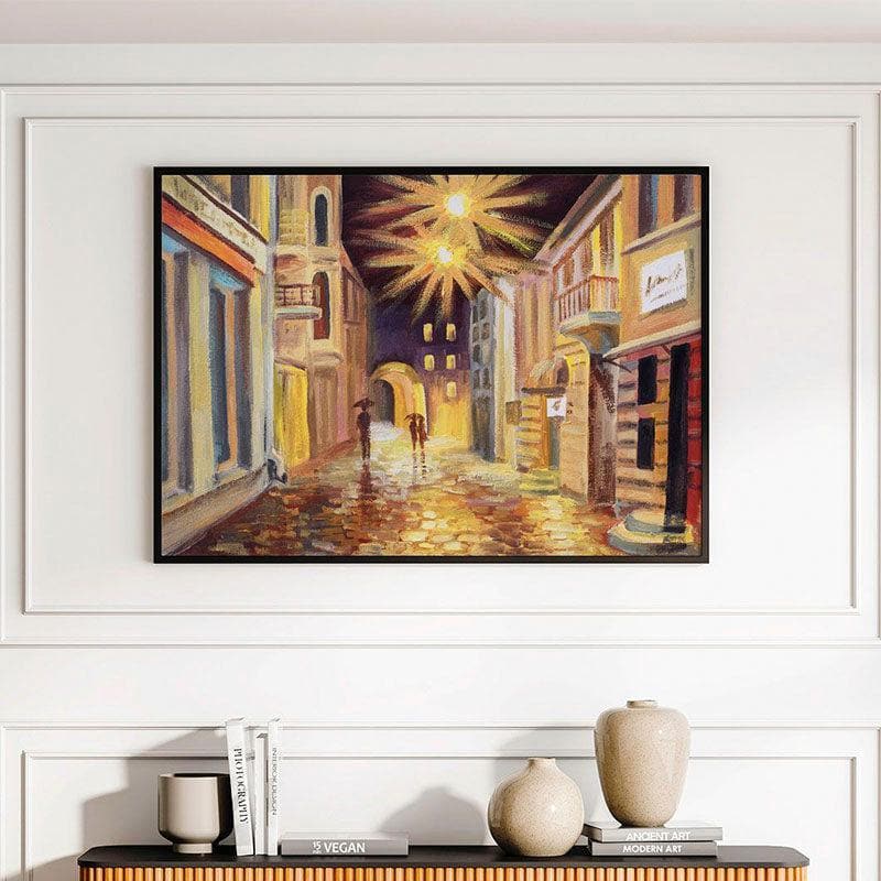 Buy Modern Street Abstract Painting - Black Frame Wall Art & Paintings from Vaaree