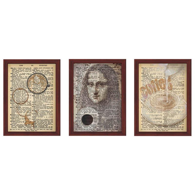 Buy Mona Lisa Glory Wall Art - Set Of Three Wall Art & Paintings from Vaaree