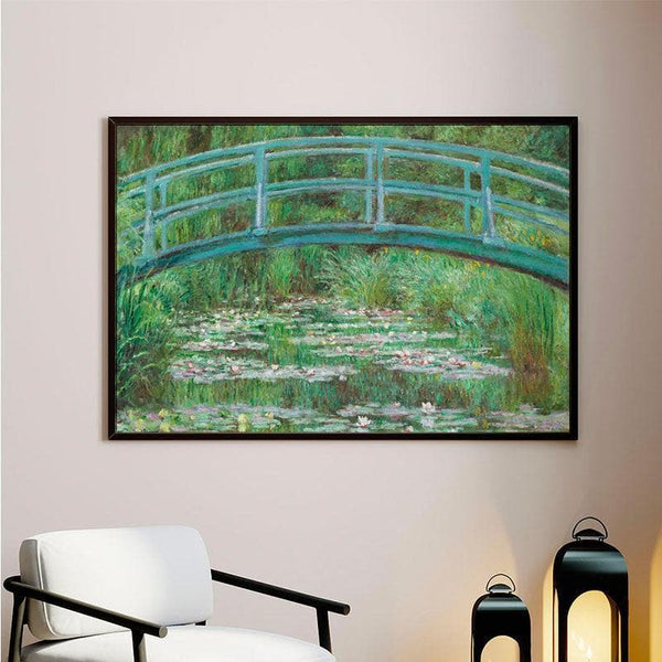 Wall Art & Paintings - Monet impressionist Canvas Painting - Black Frame