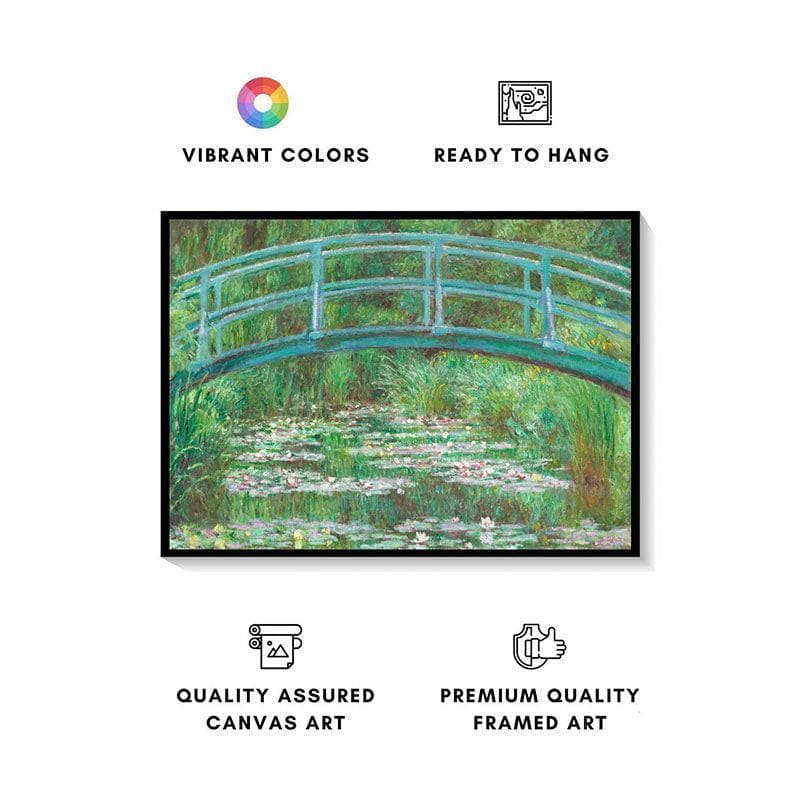 Buy Monet impressionist Canvas Painting - Black Frame Wall Art & Paintings from Vaaree