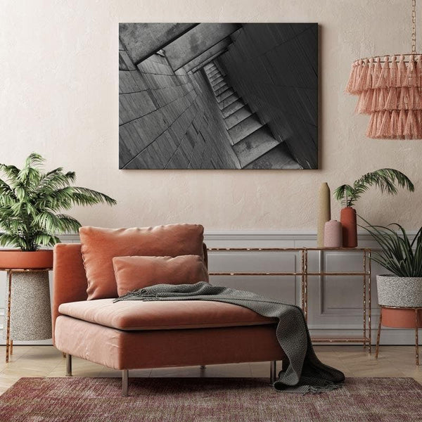 Wall Art & Paintings - Monochromatic Metropolis Wall Painting - Gallery Wrap