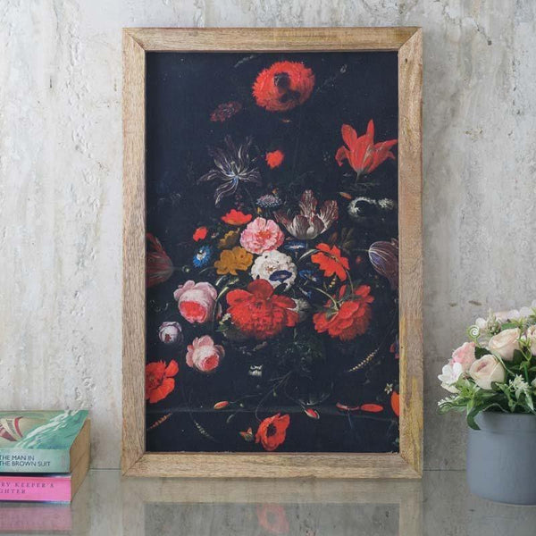 Wall Art & Paintings - Moody Floral Canvas Painting