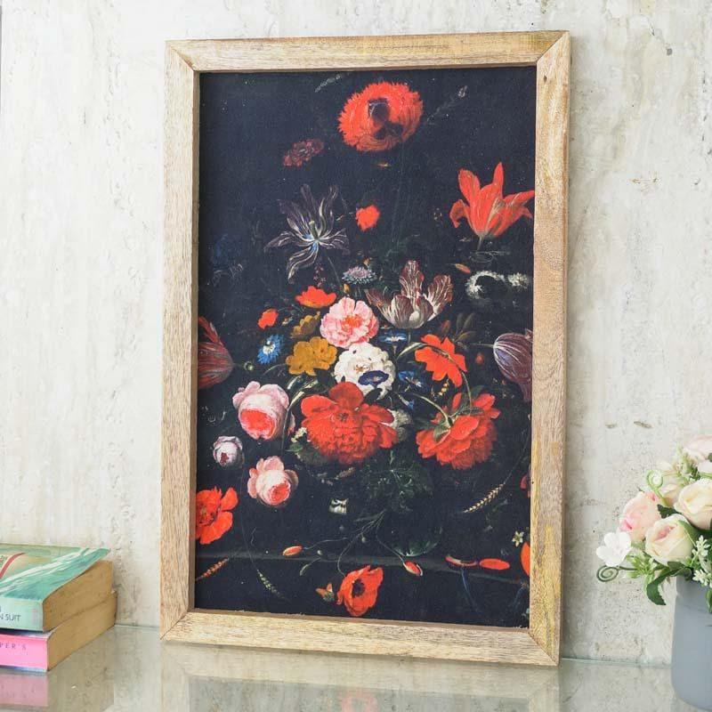 Wall Art & Paintings - Moody Floral Canvas Painting