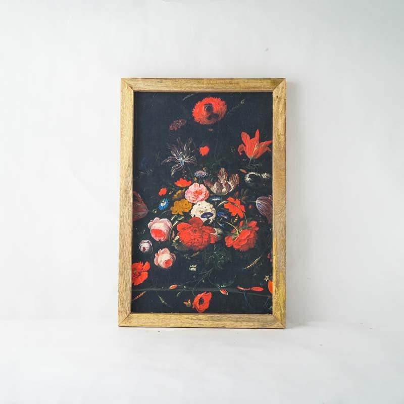 Wall Art & Paintings - Moody Floral Canvas Painting