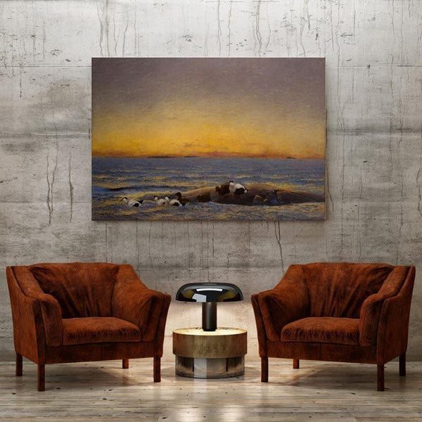 Wall Art & Paintings - Morning Mood - The Sea Painting - Bruno Andreas - Gallery Wrap