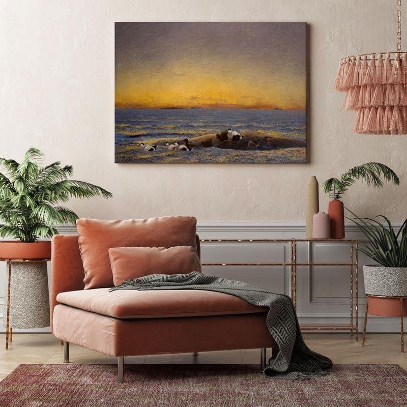 Wall Art & Paintings - Morning Mood - The Sea Painting - Bruno Andreas - Gallery Wrap