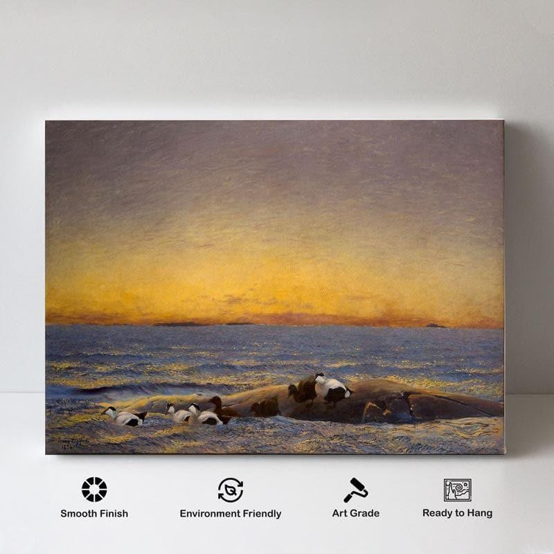 Wall Art & Paintings - Morning Mood - The Sea Painting - Bruno Andreas - Gallery Wrap