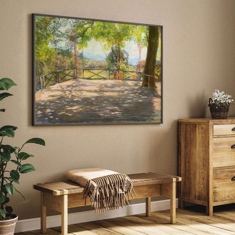 Wall Art & Paintings - Motif In Park By Ladislav Medňanský - Black Frame Wall Painting - Black Frame