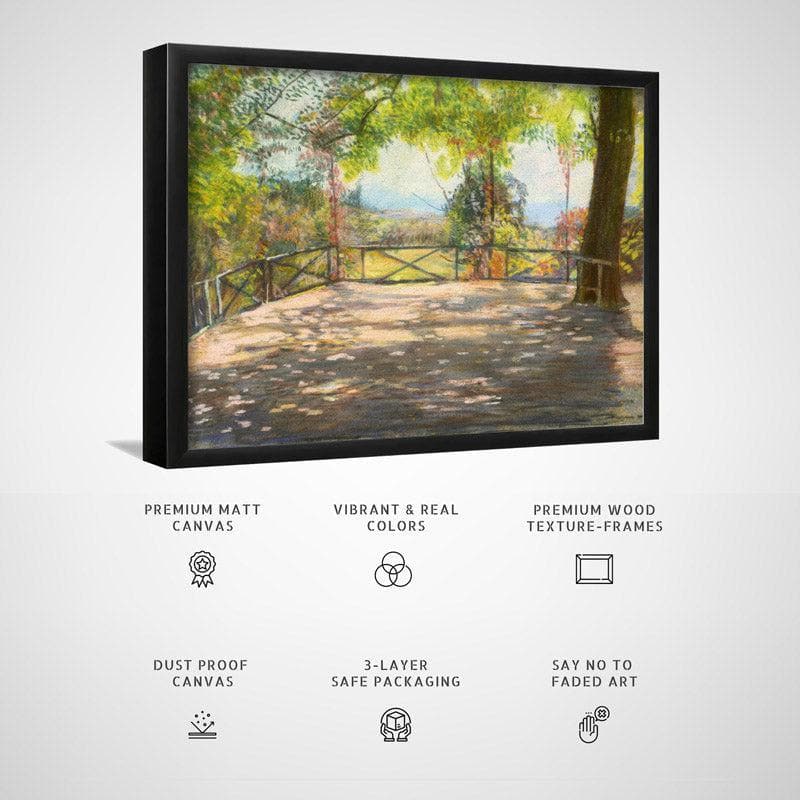 Wall Art & Paintings - Motif In Park By Ladislav Medňanský - Black Frame Wall Painting - Black Frame