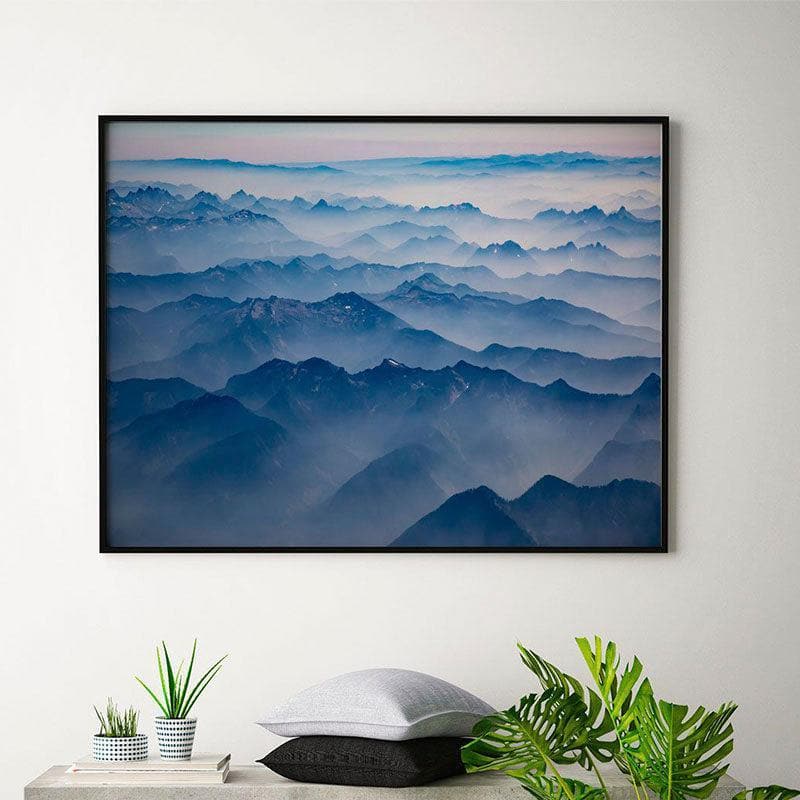 Wall Art & Paintings - Mount Baker Snoqualmie National Forest Wall Painting - Black Frame
