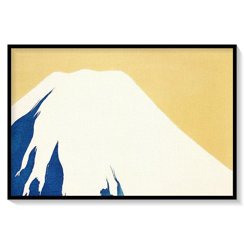 Wall Art & Paintings - Mount Fuji From Momoyogusa Painting By Kamisaka Sekka - Black Frame