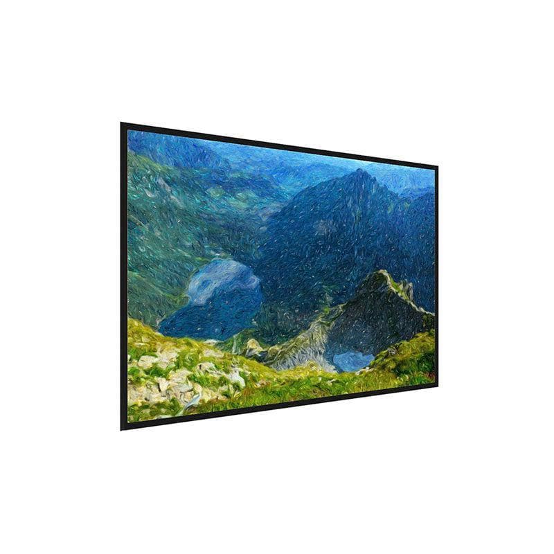 Wall Art & Paintings - Mountain Landscape Canvas Painting - Black Frame