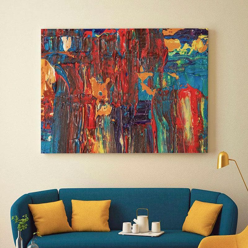 Wall Art & Paintings - Multicolored Abstract Painting - Gallery Wrap