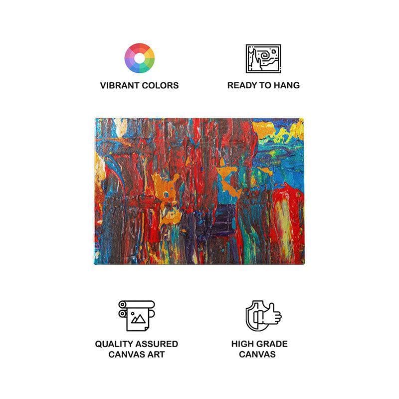 Wall Art & Paintings - Multicolored Abstract Painting - Gallery Wrap