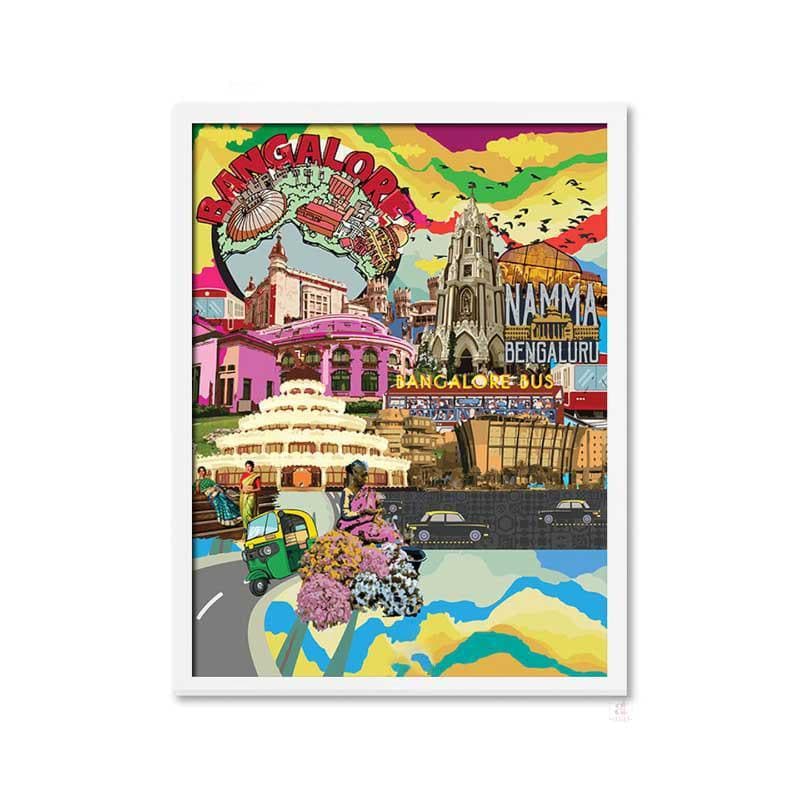 Buy Namma Bengaluru City Pop Wall Art Wall Art & Paintings from Vaaree