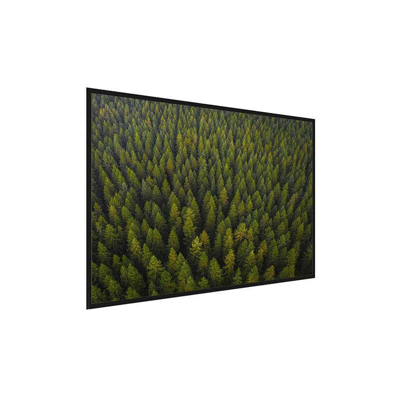 Wall Art & Paintings - Natural green forest Canvas Painting - Black Frame