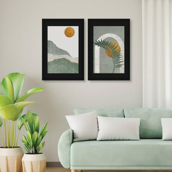 Wall Art & Paintings - Nature Up The Mountains Wall Art - Set Of Two