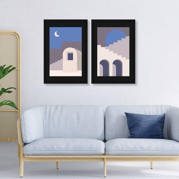 Wall Art & Paintings - Night Palace Wall Art - Set Of Two