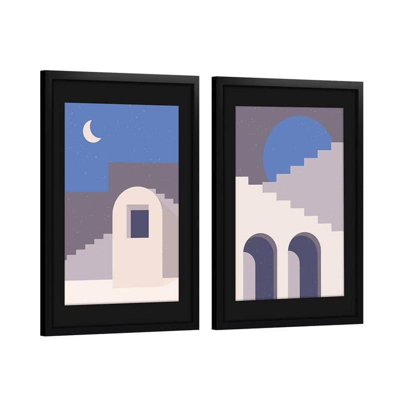 Wall Art & Paintings - Night Palace Wall Art - Set Of Two