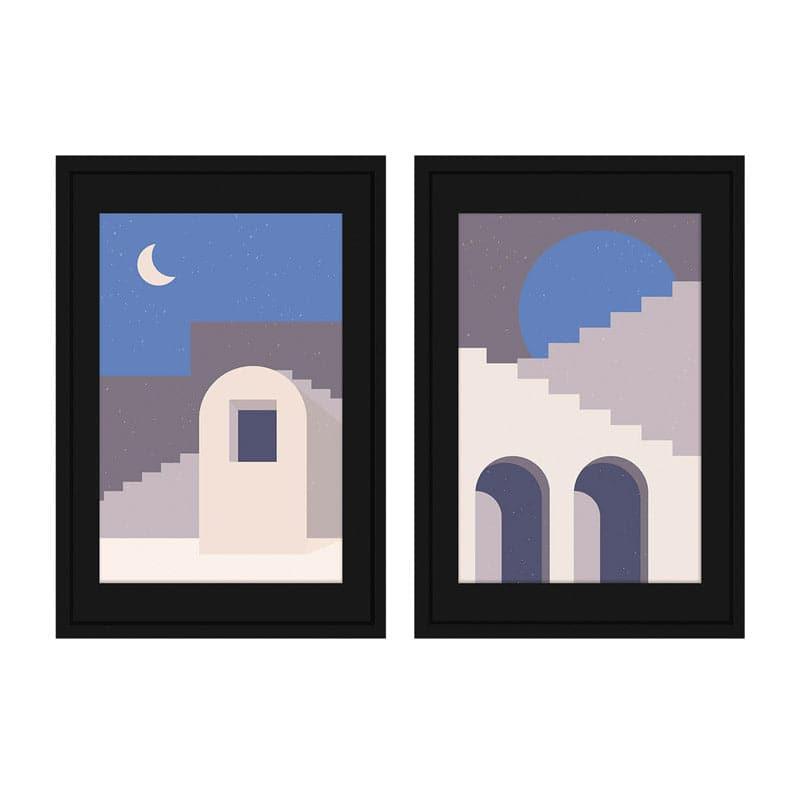 Wall Art & Paintings - Night Palace Wall Art - Set Of Two