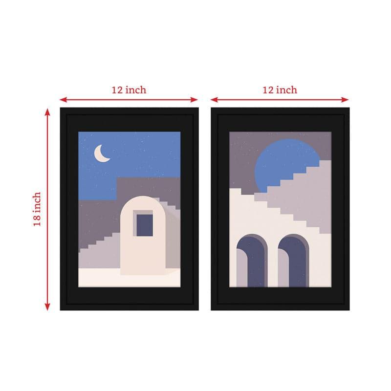 Wall Art & Paintings - Night Palace Wall Art - Set Of Two