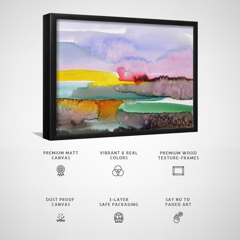 Wall Art & Paintings - Nomadland Wall Painting - Black Frame