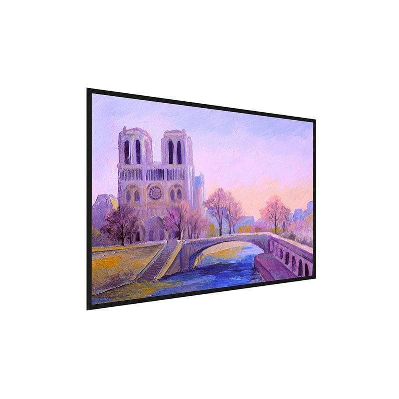 Wall Art & Paintings - Notre Dame De Paris Painting - Black Frame