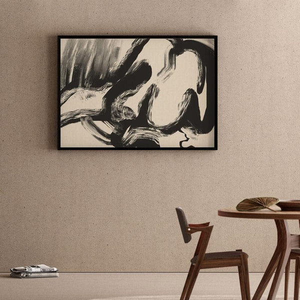 Wall Art & Paintings - Nude Noise Wall Painting - Black Frame