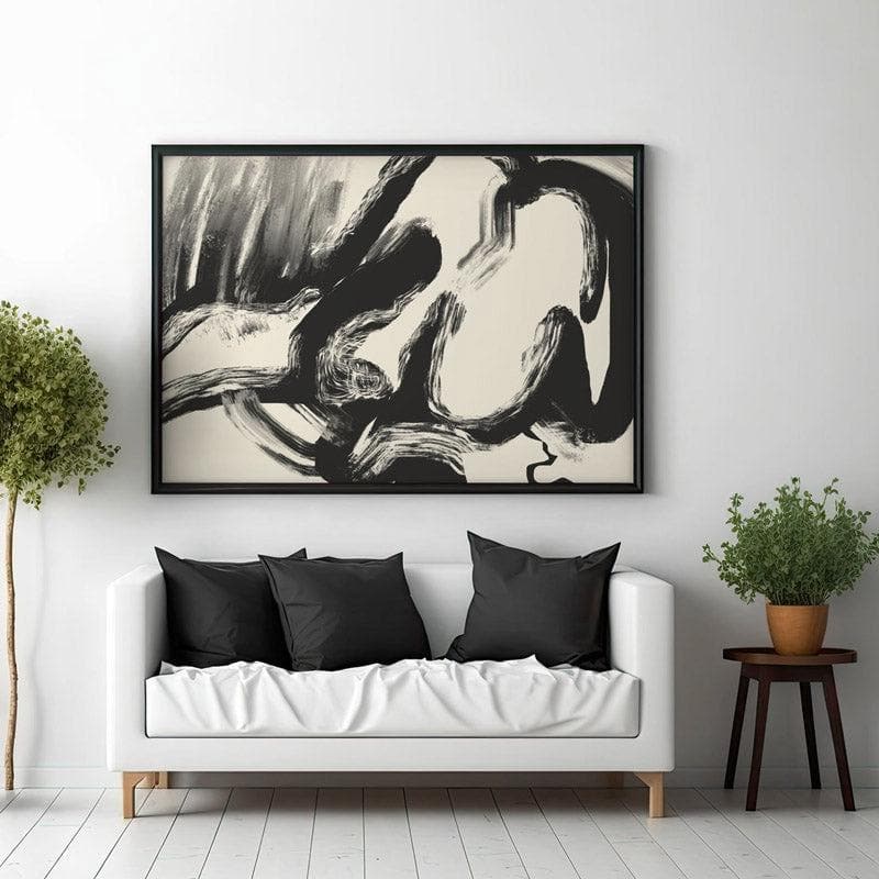 Wall Art & Paintings - Nude Noise Wall Painting - Black Frame