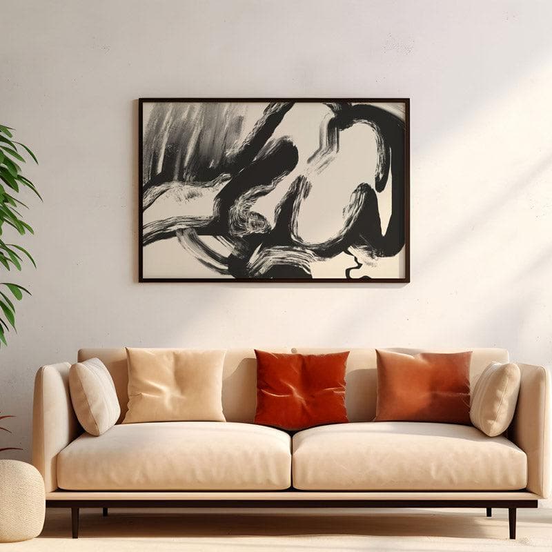 Wall Art & Paintings - Nude Noise Wall Painting - Black Frame