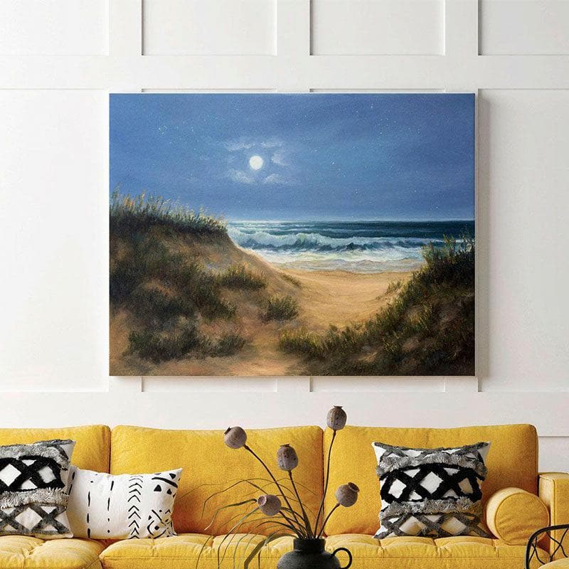 Wall Art & Paintings - Ocean And Dunes Painting - Gallery Wrap