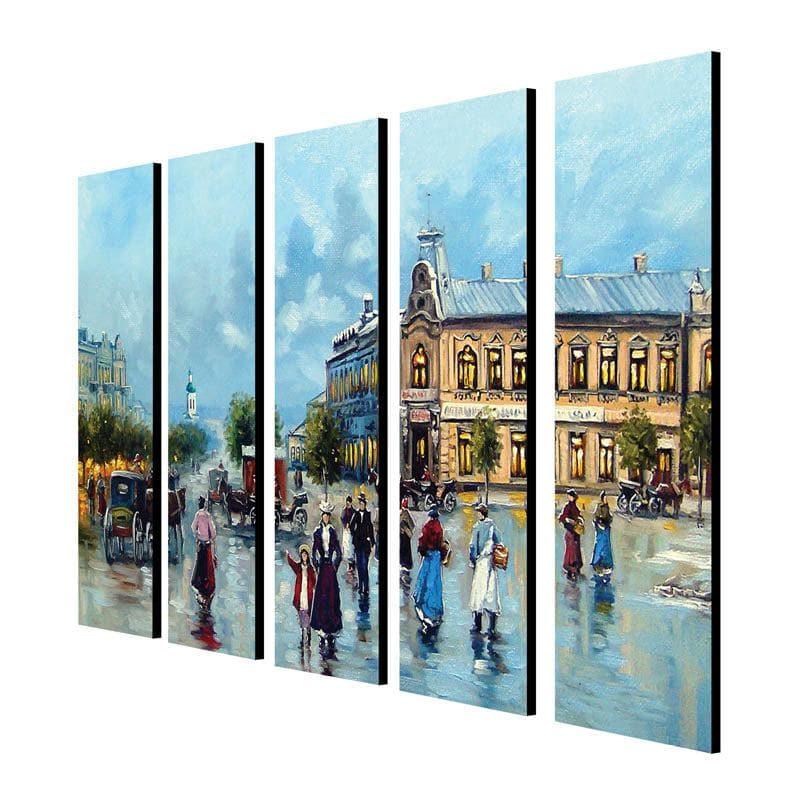 Buy Old Town Mirage Wall Art - Set Of Five Wall Art & Paintings from Vaaree