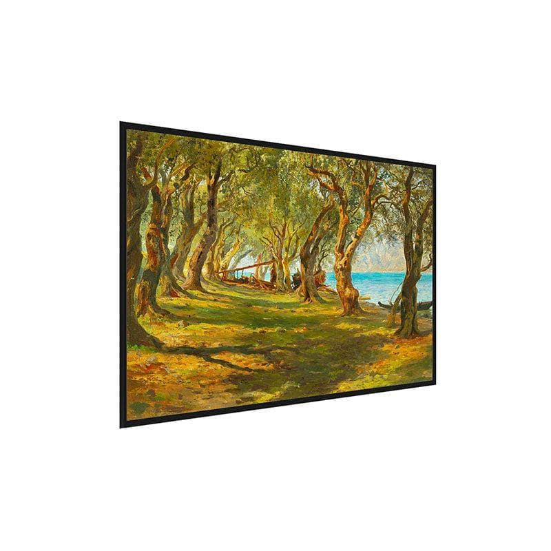 Buy Olive Garden Canvas Painting - Black Frame Wall Art & Paintings from Vaaree