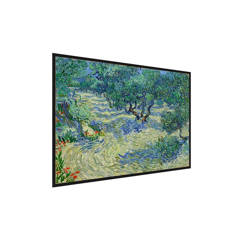 Buy Olive Orchard Canvas Painting By Vincent Van Gogh - Black Frame Wall Art & Paintings from Vaaree