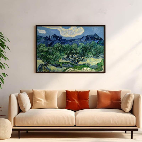 Wall Art & Paintings - Olive Trees By Vincent Van Gogh - Black Frame