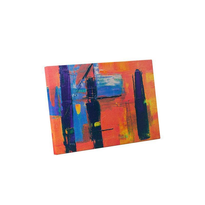 Wall Art & Paintings - Orange Lava Abstract Painting - Gallery Wrap